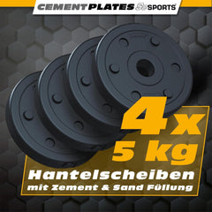 Halterschijven - Halter gewichten - Halterset - 30 kg - ScSPORTS®