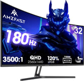 Gaming Monitor - Beeldscherm computer - 32 inch - Curved - 180Hz - QHD - Amzfast