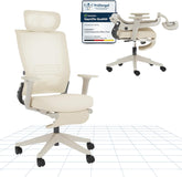 Ergonomische Bureaustoel - Office Chair - Gamestoel - Volwassenen - Wit - OS1W - FLEXISPOT
