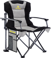 Campingstoel - Visstoel - Vouwstoel - Grijs - Symino