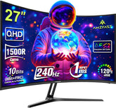 Gaming Monitor - Beeldscherm computer - 27 inch - Curved - 240Hz - QHD - Amzfast