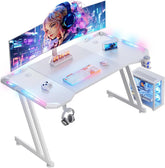 Gaming bureau - Gaming desk - Gaming tafel - 120x60 cm - Wit - HLDIRECT