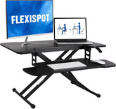 Monitor verhoger - Laptop verhoger - Bureau verhoger - 78x48 cm - Zwart - M18M - FLEXISPOT