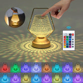 Tafellamp - Bureaulamp - Tafellamp slaapkamer - Glas - Aigostar