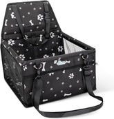 Hondenmand auto - Autostoel hond - 40x34x25 cm - Zwart - Nobleza