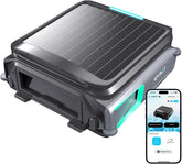 WYBOT F1 Zwembadskimmer op zonne-energie, met accu, ultrastil, app-bediening, voor alle zwembaden, mat zwart-groen (oplader niet inbegrepen, zie speciale aanbieding)