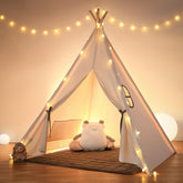 Speeltent - Kindertent - Speelhuisje - Met verlichting - Beige - Besrey