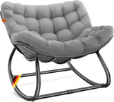 KESSER® Ergonomische schommelstoel - Relaxstoel - Antislip - Grijs