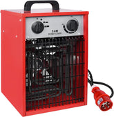 Ventilatorkachel - Elekrtische kachel - 5000W - Rood - Aufun