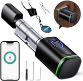 Smart lock - Slim deurslot - 60-85 mm - Zwart - Tuya