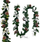 Guirlande met verlichting - Kerstslinger - Kerstversiering - Kerstverlichting - COSTWAY