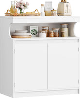 Keukenkast - Keuken organizer - Keukenrek - 40x80x85 cm - Wit - Hzuaneri