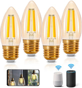 E27 LED lamp - Dimbaar - Filament lamp - 4,5W - 4 stuks - Aigostar