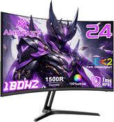Gaming Monitor - Beeldscherm computer - 24 inch - Curved - 180Hz - FHD - Amzfast