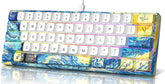 Gaming toetsenbord - Mechanisch toetsenbord - Mechanical Keyboard - 60% - Wit - MIHIYIRY •