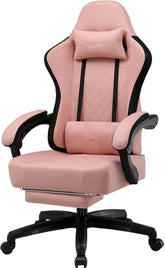 Ergonomische Bureaustoel - Office Chair - Gamestoel - Volwassenen - Zwart/Roze - GTPLAYER