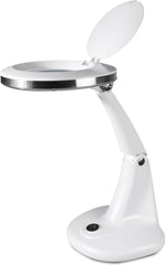 Fysic Loeplamp met LED verlichting - Tafel Vergrootglas makkelijk verstelbaar - FL-30LED - Wit •