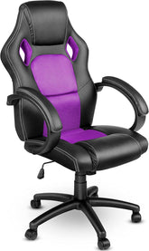 Ergonomische Bureaustoel - Office Chair - Gamestoel - Volwassenen - Zwart/Lila - TRESKO •