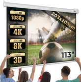 Projectiescherm – Beamer scherm - Projectiedoek - 203x203 cm - Jago