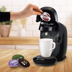 Bosch Tassimo Style TAS1102 Koffiezetapparaat, 70 dranken, volautomatisch, geschikt voor alle kopjes, ruimtebesparend, 1400 W, zwart