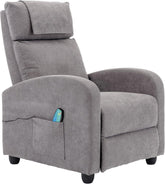 Fauteuil met armleuning - Relaxfauteuil - Relaxstoel - Elektrisch - Lichtgrijs - HPIV