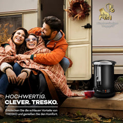 Weckketel - Inmaakketel - Gluhweinketel - 10L - Zwart - TRESKO® •