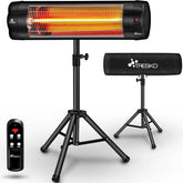 Infrarood Verwarming - Terrasverwarmer - Elektrisch - Heater - Zwart - TRESKO®