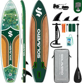 Sup Board - Opblaasbaar Paddle Board - 200 kg - Bruin - SOLAVERO