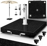 Parasolvoet - Parasolstandaard - Graniet - 27 kg - Zwart - Tillvex