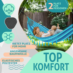 Kesser® Hangmat - Belastbaar tot 300kg - 320x150cm - Blauw