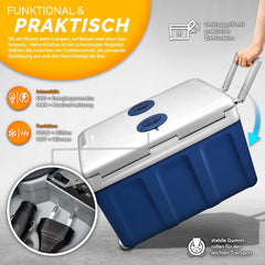 Koelbox Elektrisch – 12V en 230 volt - Coolbox - Frigobox - 40L – Blauw