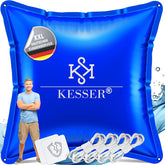 KESSER® Winter zwembadkussen, 120 x 120 cm, dubbelgestikte zwembadhoes, met 4 koorden