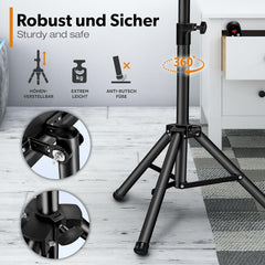 Infrarood Verwarming - Terrasverwarmer - Elektrisch - Heater - Zwart - TRESKO®