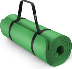 Yogamat - Fitness mat - Sportmat - Yoga mat extra dik - Groen - TRESKO