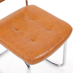 Eetkamerstoelen - Set van 2 - Metaal / Rotan - Bruin
