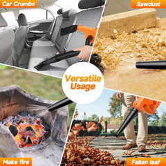 Bladblazer met accu - Elektrische bladblazer - 18V - Oranje