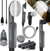 KESSER® Campingdouche - Tuindouche - Mobiele douche - Grijs •