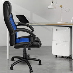 Ergonomische Bureaustoel - Office Chair - Gamestoel - Volwassenen - Blauw - TRESKO