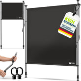 Klemluifel - Balkon luifel - Verticale luifel - 200x310 cm - Zwart - Tillvex®