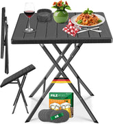 KESSER® Balkontafel - Tuintafel - Bistrotafel - Klapbaar - Antraciet