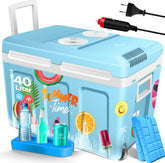 Koelbox Elektrisch – 12V en 230 volt - Coolbox - Frigobox - 40L – Blauw
