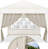 Tillvex® Zijwand voor paviljoen - 3x3m - Beige