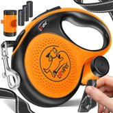 Lovpet® Hondenriem - Rollijn - 3 meter - Antislip - Oranje