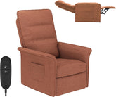 FLEXISPOT Elektrische relaxstoel X1, televisiestoel met ligfunctie, met verstelbare rugleuning, verstelbare tv-stoel, 105° -155° verstelbare rugleuning, kaki