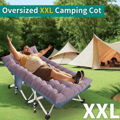 Veldbed - 1 Persoons - Kampeerbed - Stretcher - 200x80 cm - Grijs