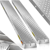 MASKO® 2 x oprijplaat, laadplat, laadrail, verzinkt staal, antislip, 200 kg per stuk, max. 400 kg per paar, voor motorfiets, ATV, quad, auto, aanhangerhelling