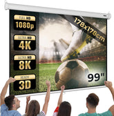 Projectiescherm – Beamer scherm - Projectiedoek - 178x178 cm - Jago