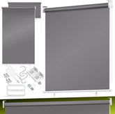 Rolgordijn - Verduisterend - 160x140 cm - Antraciet - KESSER®