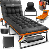 KESSER® Campingbed - Ligbed - Inklapbaar - 190x68x30cm - Antraciet