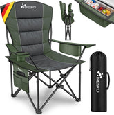TRESKO® Campingstoel - Visstoel - Vouwstoel - Groen